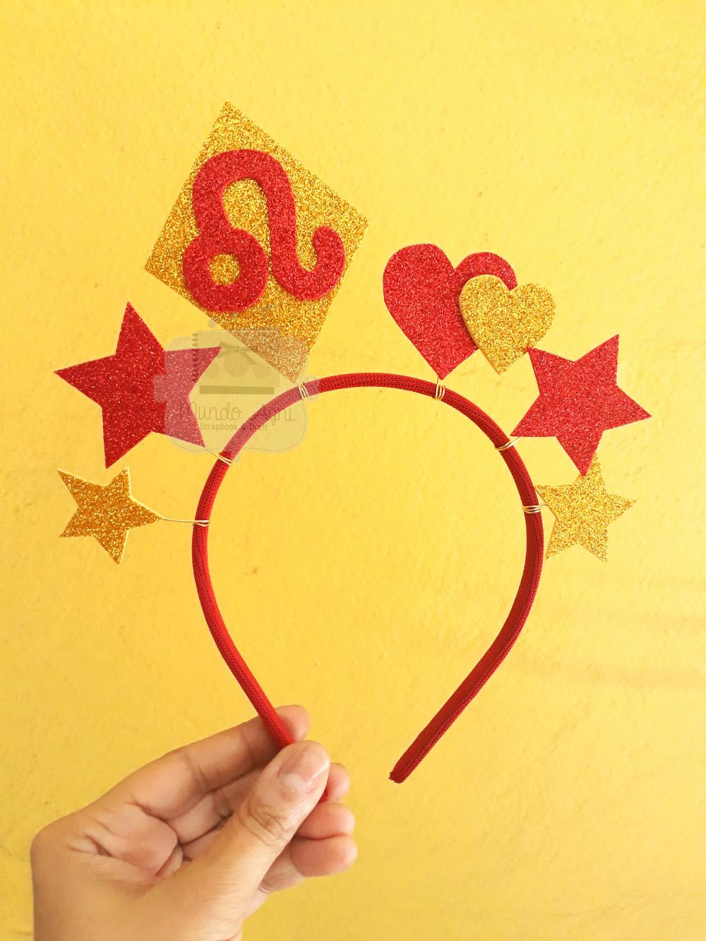 Tiara Carnaval - Leão Coleção Signos