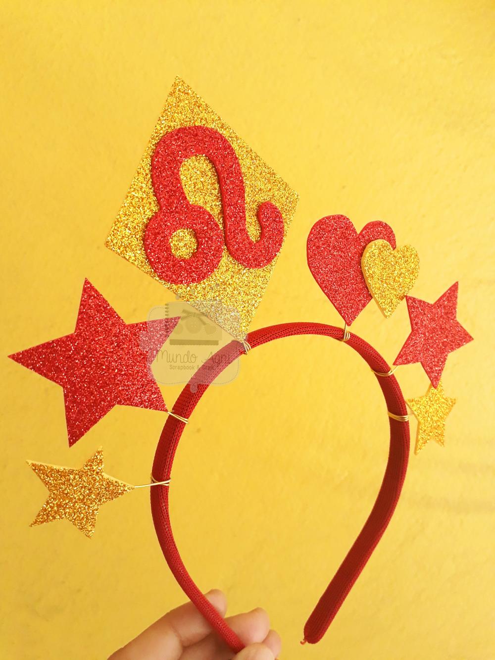 Tiara Carnaval - Leão Coleção Signos