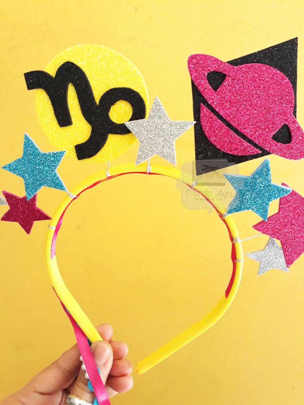 Arco Tiara Carnaval - Capricórnio Coleção Signos