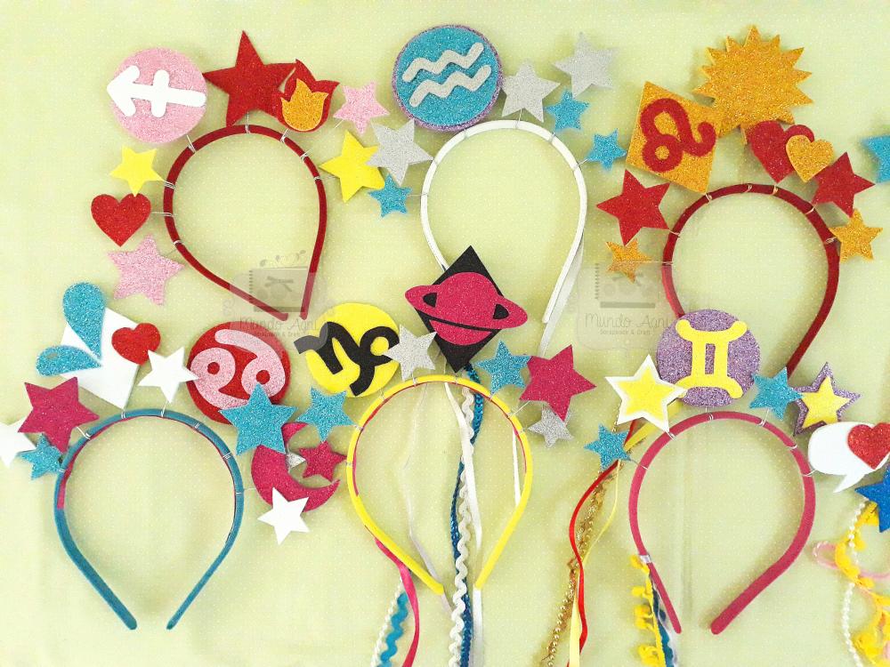 Arco Tiara Carnaval - Capricórnio Coleção Signos