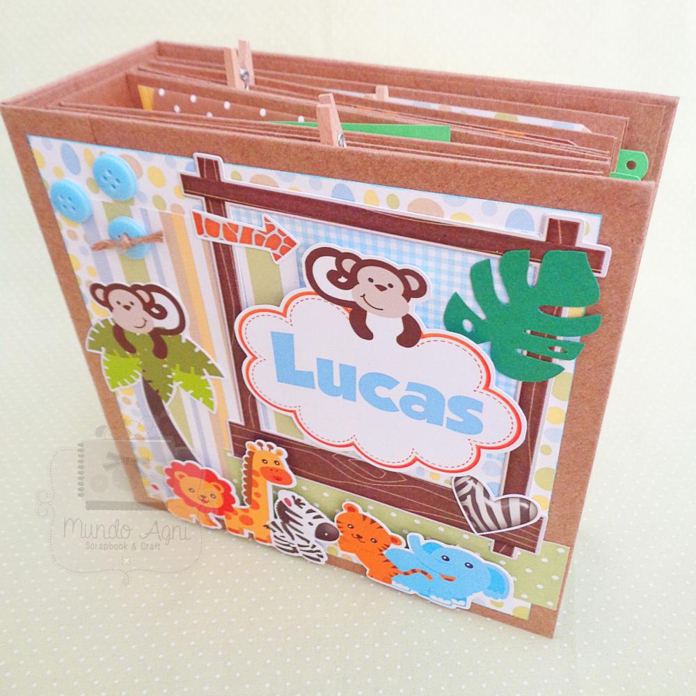 Mini Álbum para fotos Scrapbook