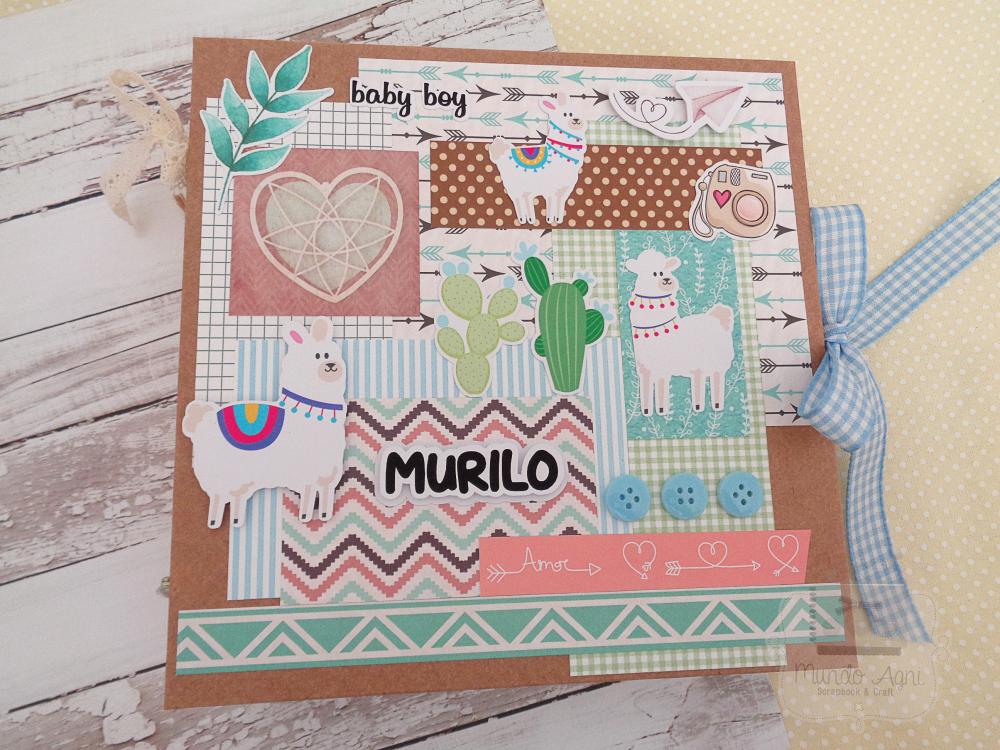 Mini Álbum para fotos Scrapbook
