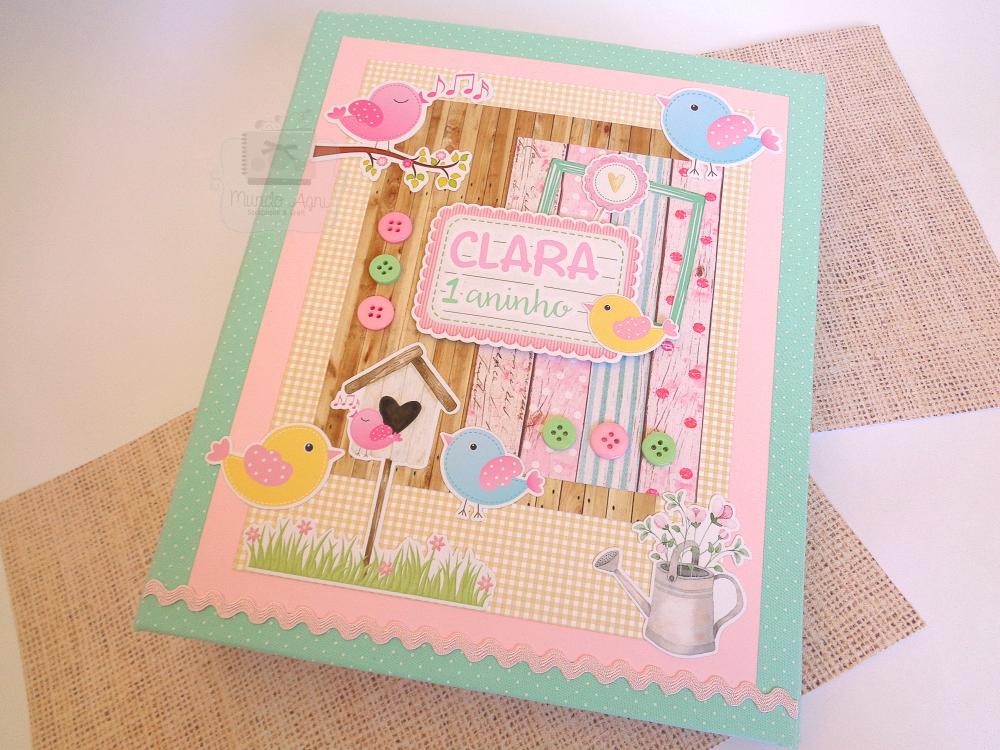 Álbum Scrapbook personalizado Modelo com Plásticos Fotos 10x15
