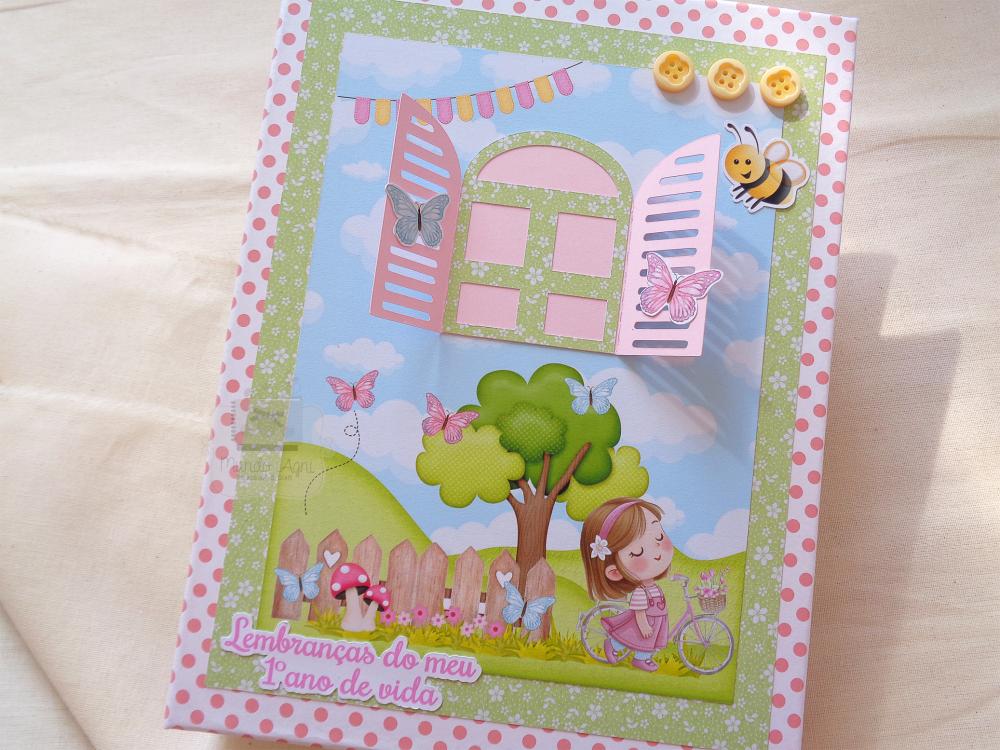 Álbum Scrapbook personalizado Modelo com Plásticos Fotos 10x15