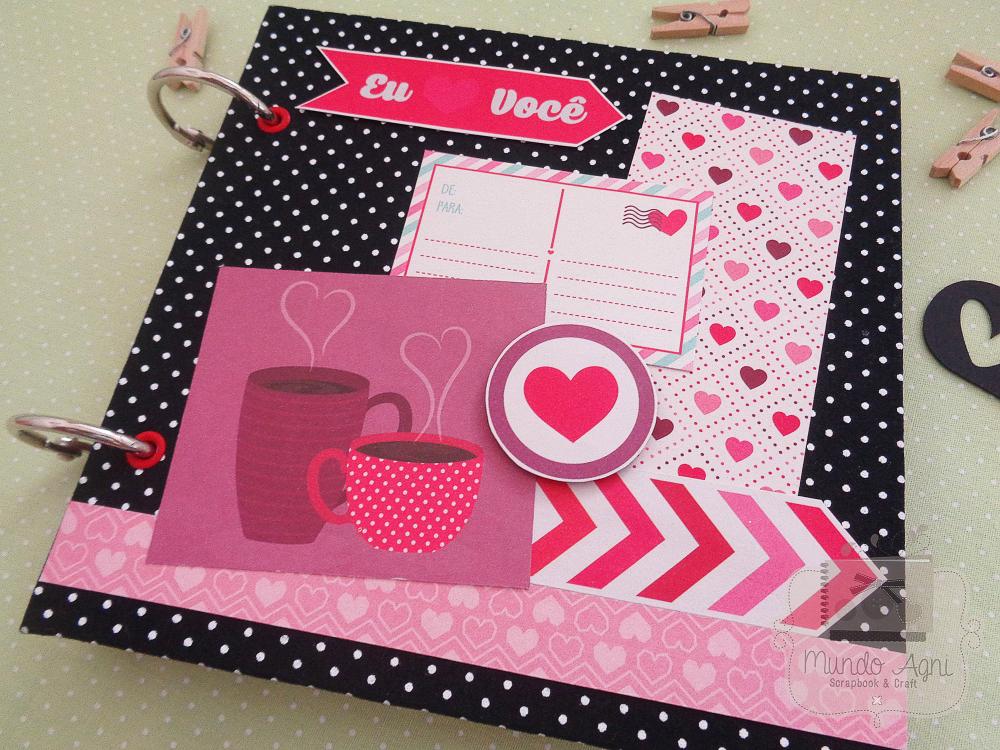 Mini Album Scrapbook 15x15 Namorados