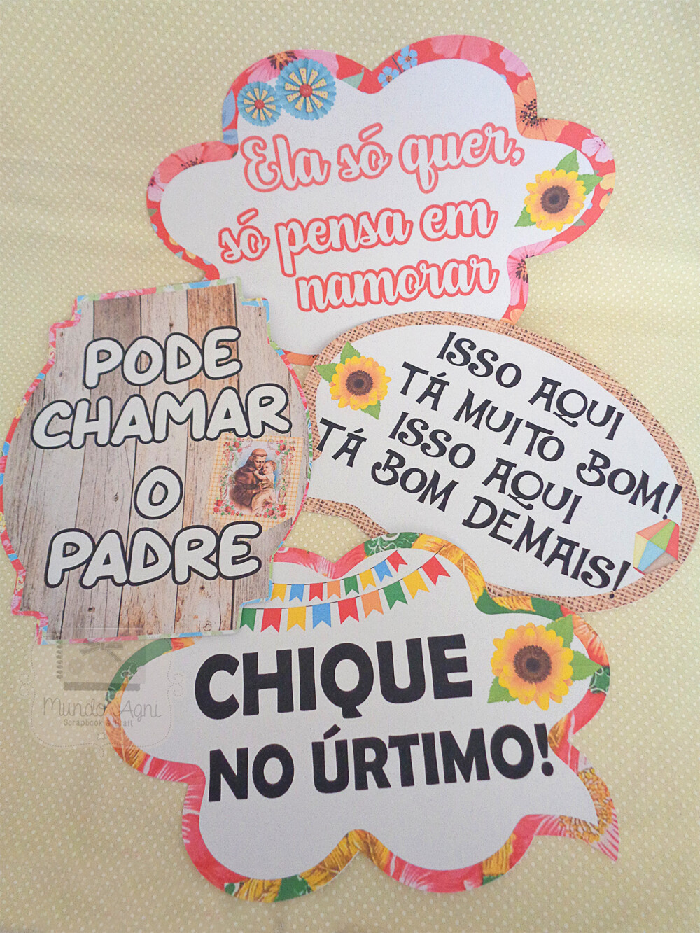Plaquinhas Divertidas para Fotos Festas Juninas
