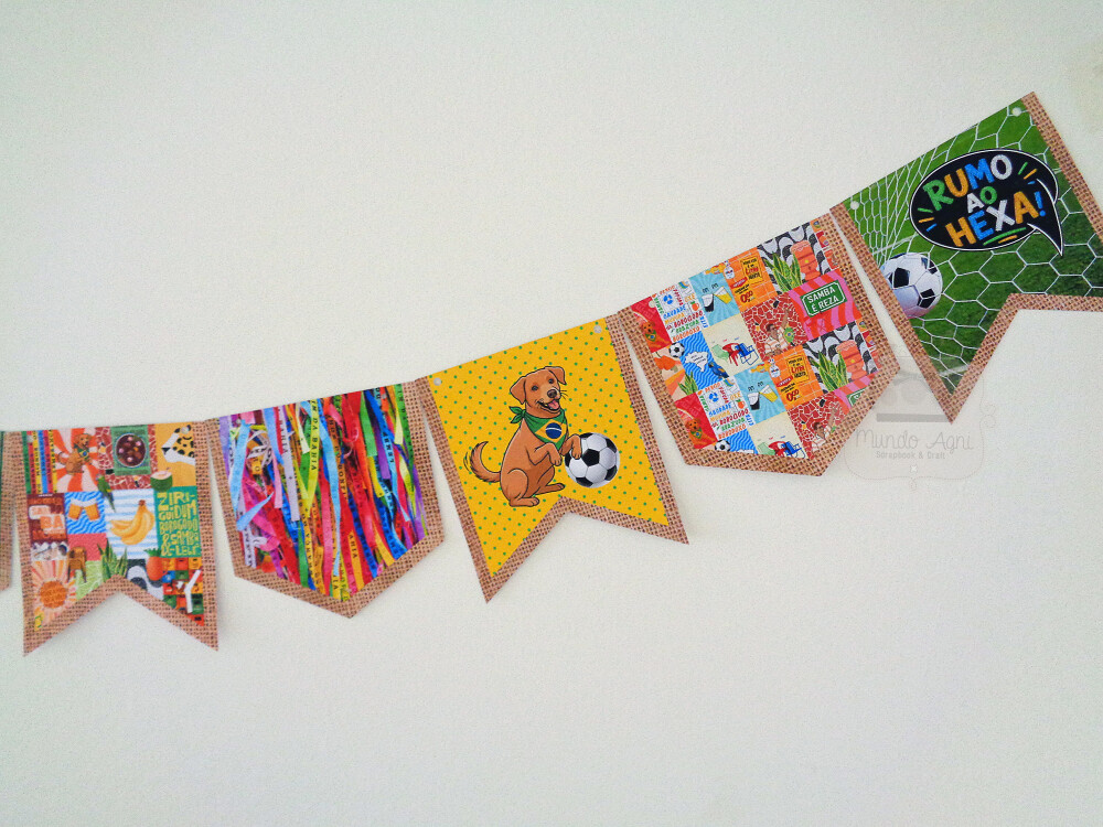 Bandeirinhas Brasilidades Hexa