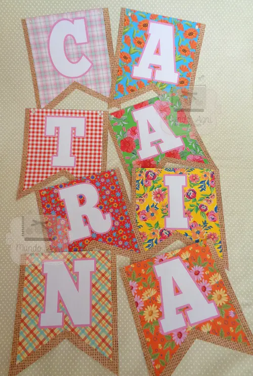 Bandeirinha Personalizada Festa Junina