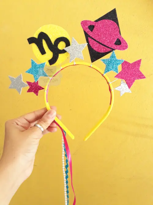 Arco Tiara Carnaval - Capricórnio Coleção Signos