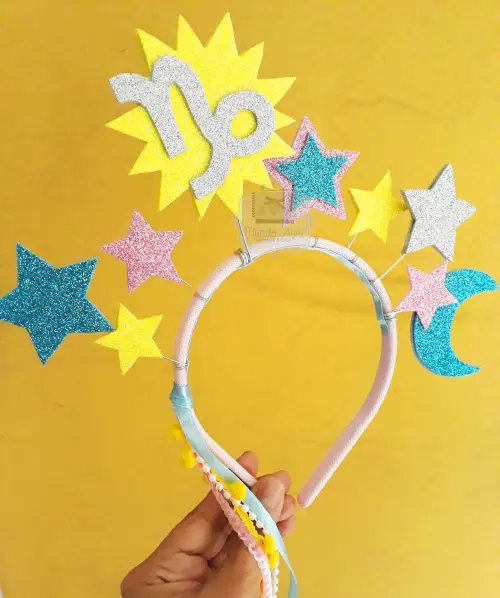 Arco Tiara Carnaval - Capricórnio Coleção Signos