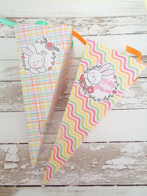 Caixa Cone Personalizada Bombons ou Doces