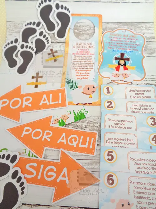 Caça ao Tesouro Evangélico Páscoa Cristã Cordeirinho