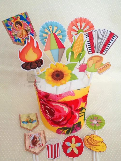Topper para Doces - Festas Juninas