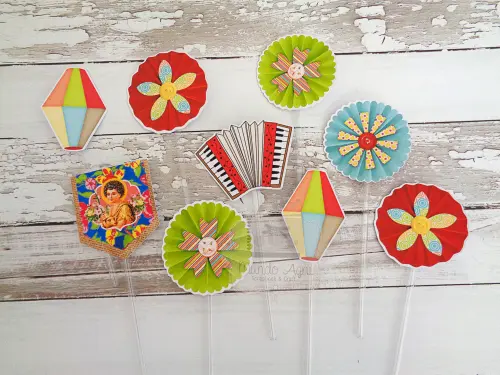 Topper para Doces - Festas Juninas