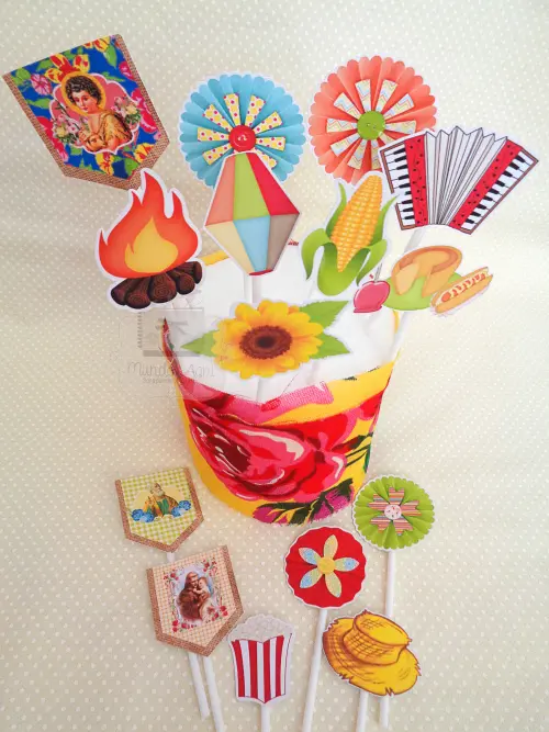 Topper para Doces - Festas Juninas