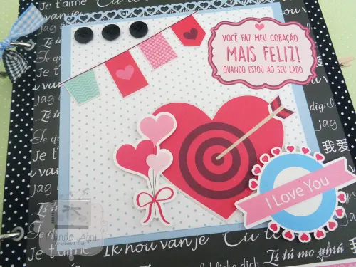 Mini Album Scrapbook 15x15 Namorados