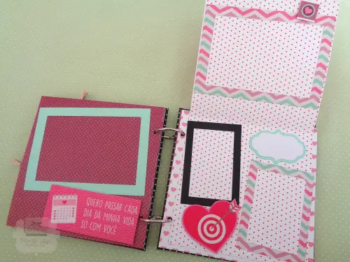 Mini Album Scrapbook 15x15 Namorados