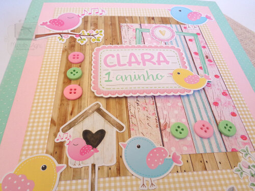Álbum Scrapbook personalizado Modelo com Plásticos Fotos 10x15