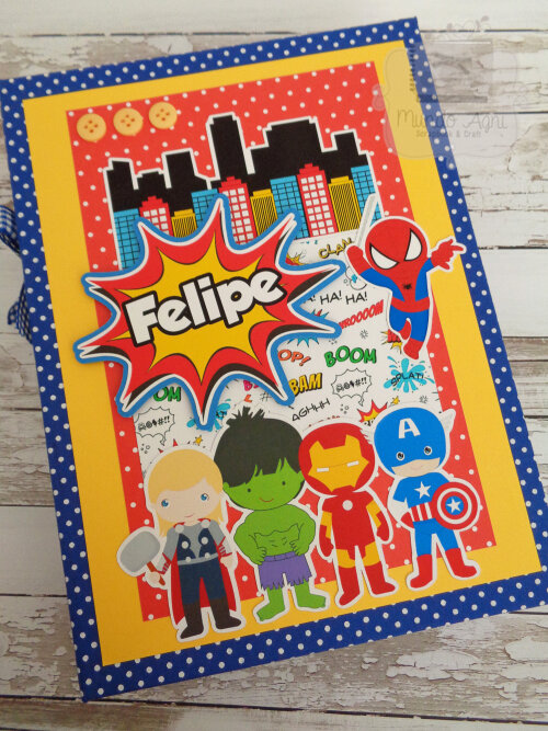 Álbum para 200 fotos Scrapbook personalizado