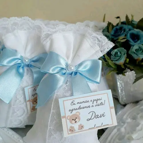 10 Sache Perfumado para Lembrancinha de batizado, chá de bebê, 