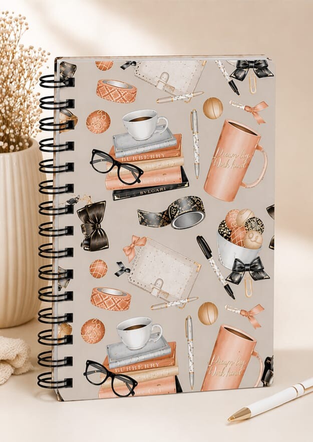 Agenda Permanente Personalizada com Capa MDF | Planner Artesanal