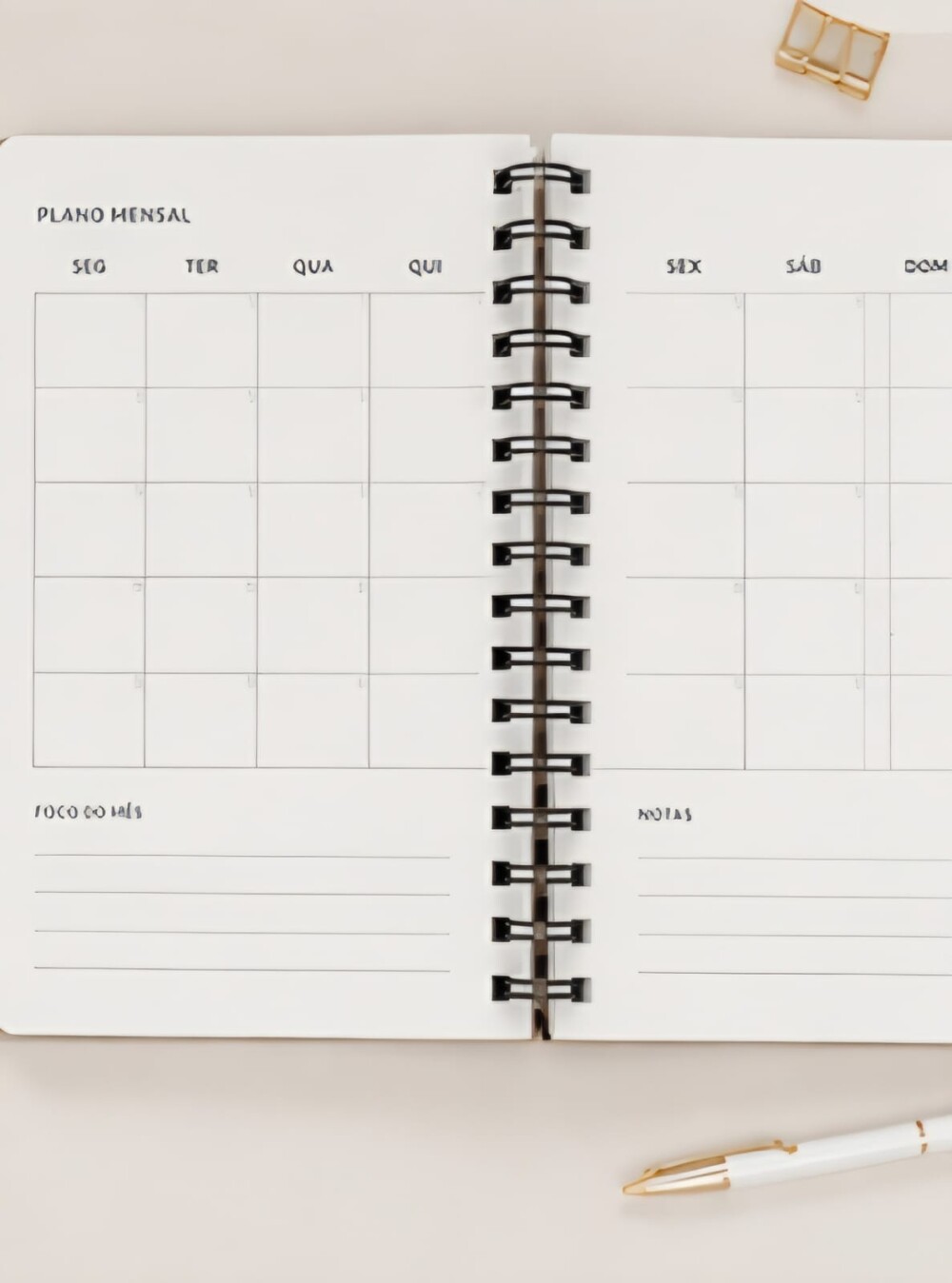 Agenda Permanente Personalizada com Capa MDF | Planner Artesanal