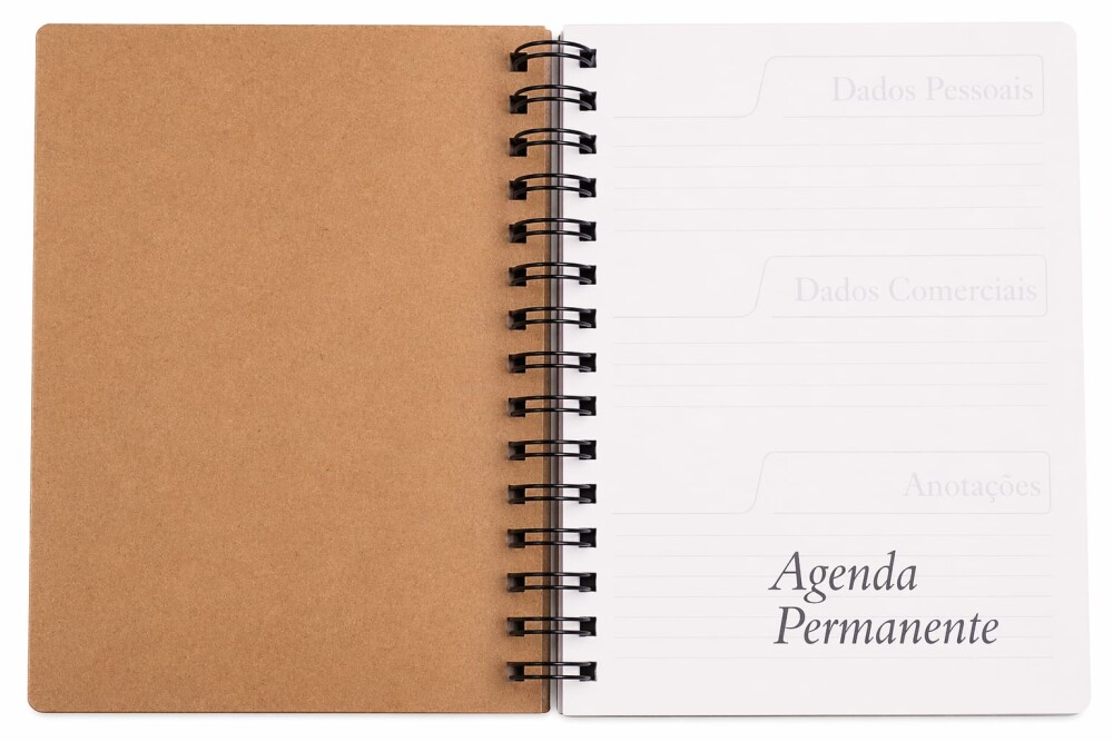Agenda Permanente Personalizada com Capa MDF | Planner Artesanal