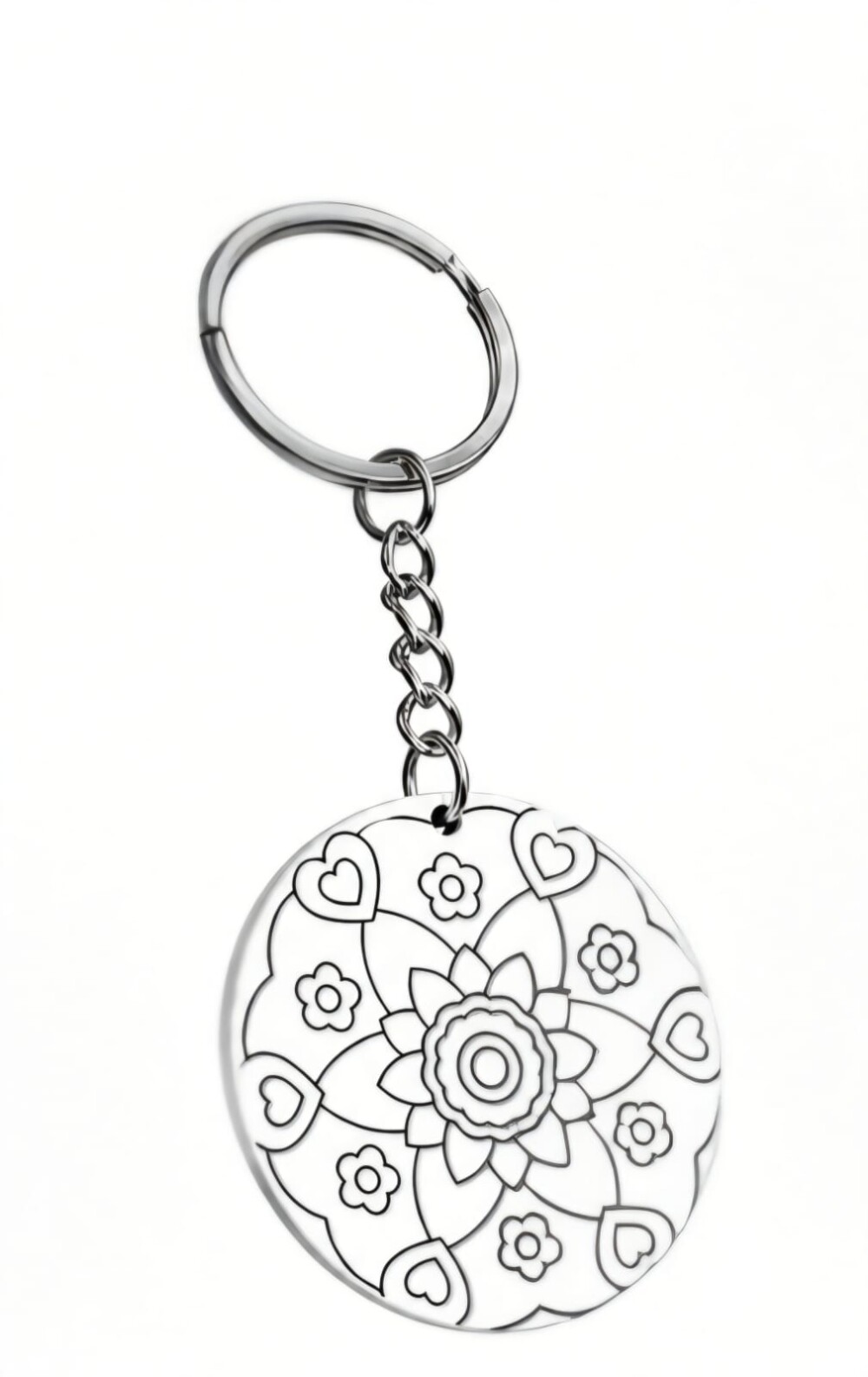 Chaveiro de MDF para Colorir com 3 Canetinhas Coloridas