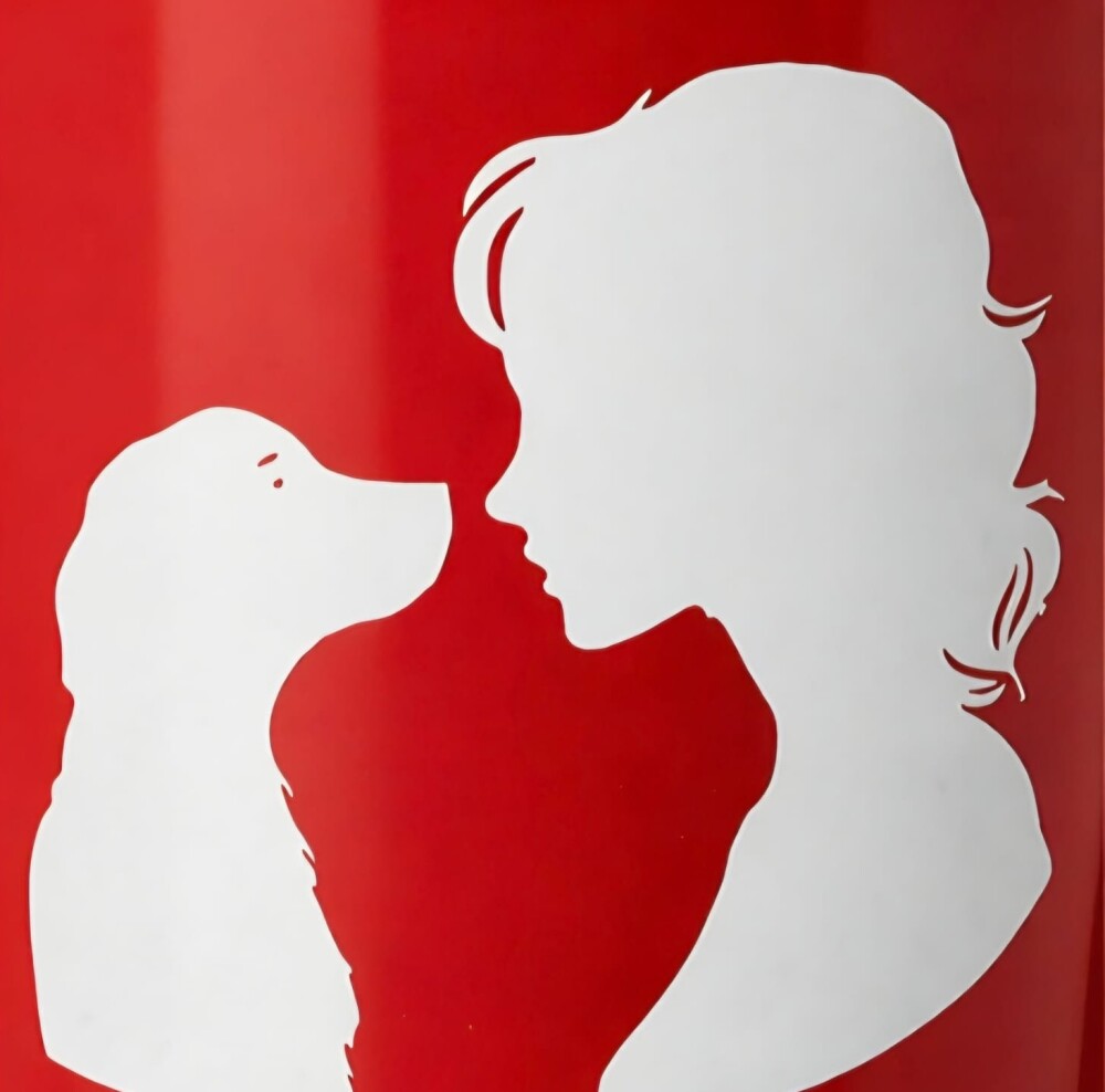 Caneca Cerâmica Vermelha Mãe de Pet com Vinil Branco
