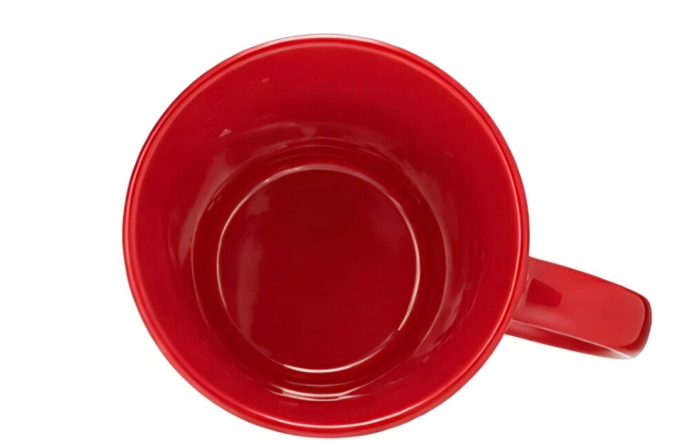 Caneca Cerâmica Vermelha Mãe de Pet com Vinil Branco