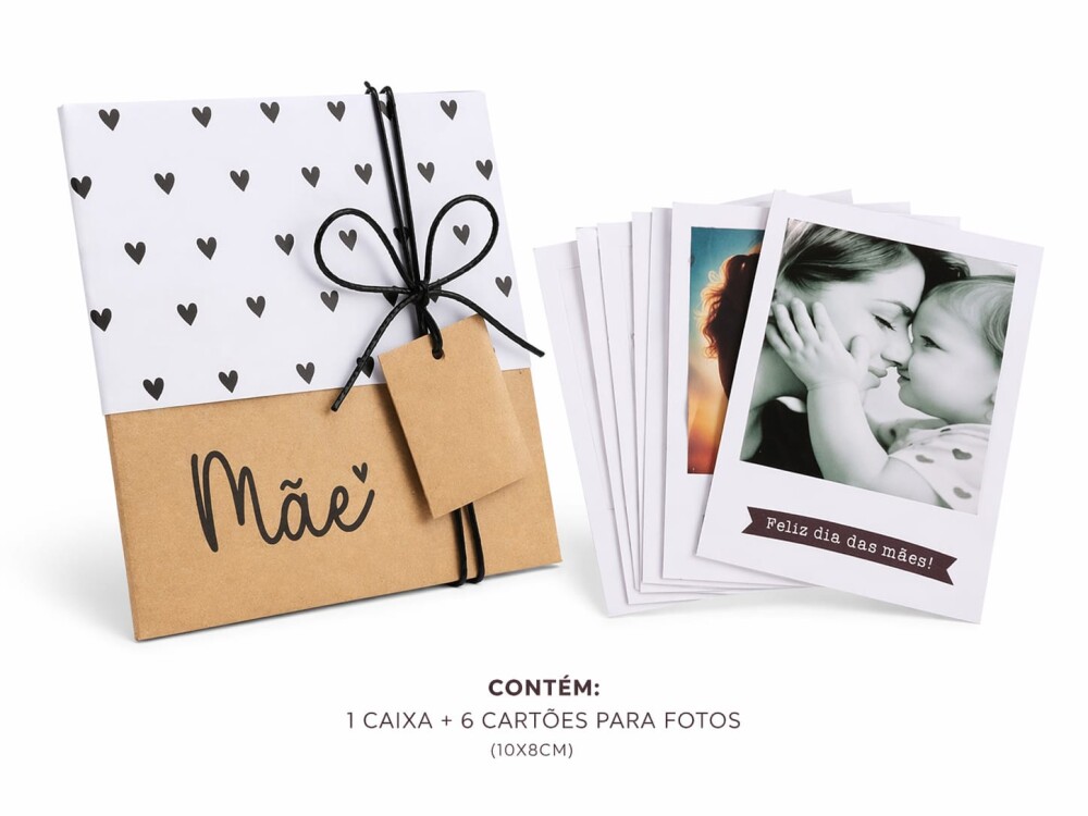 Caixa Presente para a Mãe com Kit Fotos Personalizadas