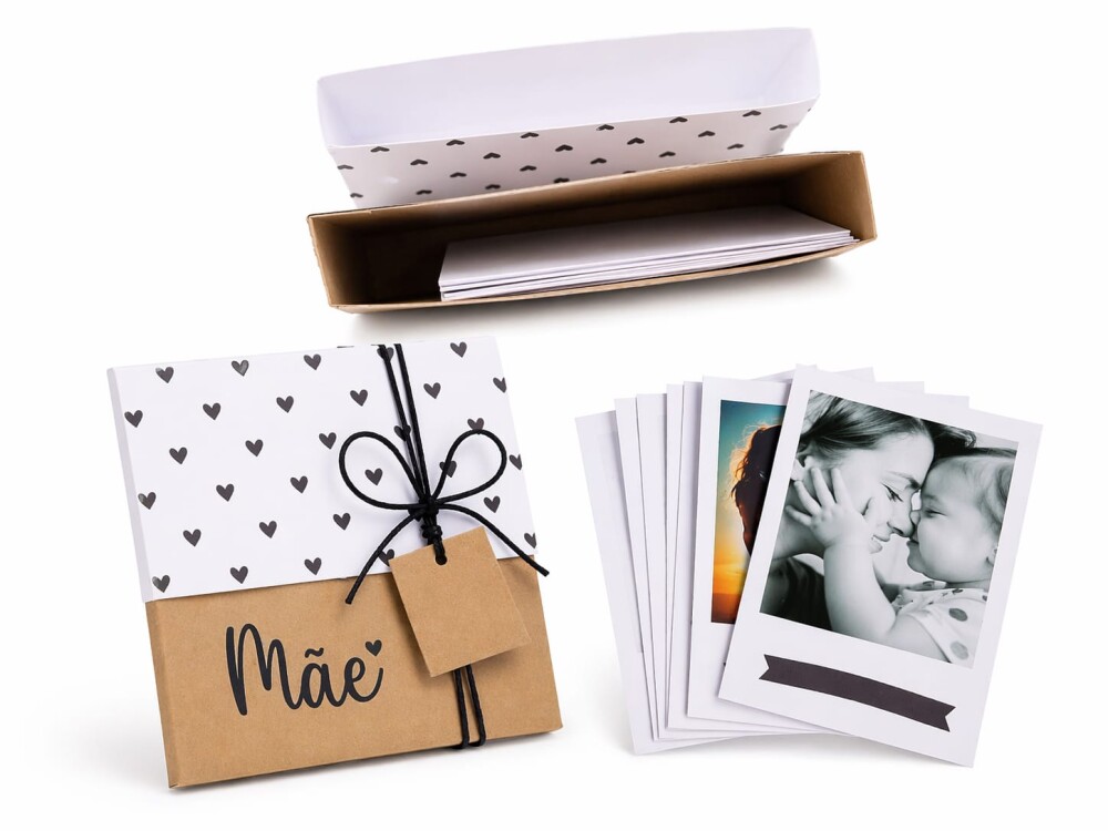 Caixa Presente para a Mãe com Kit Fotos Personalizadas