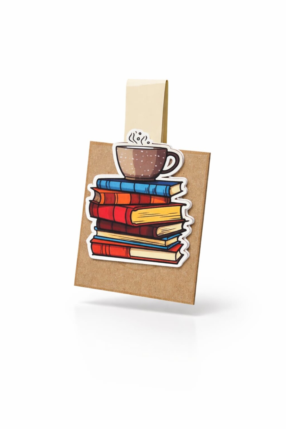 Marca Página Magnético Livros com Café