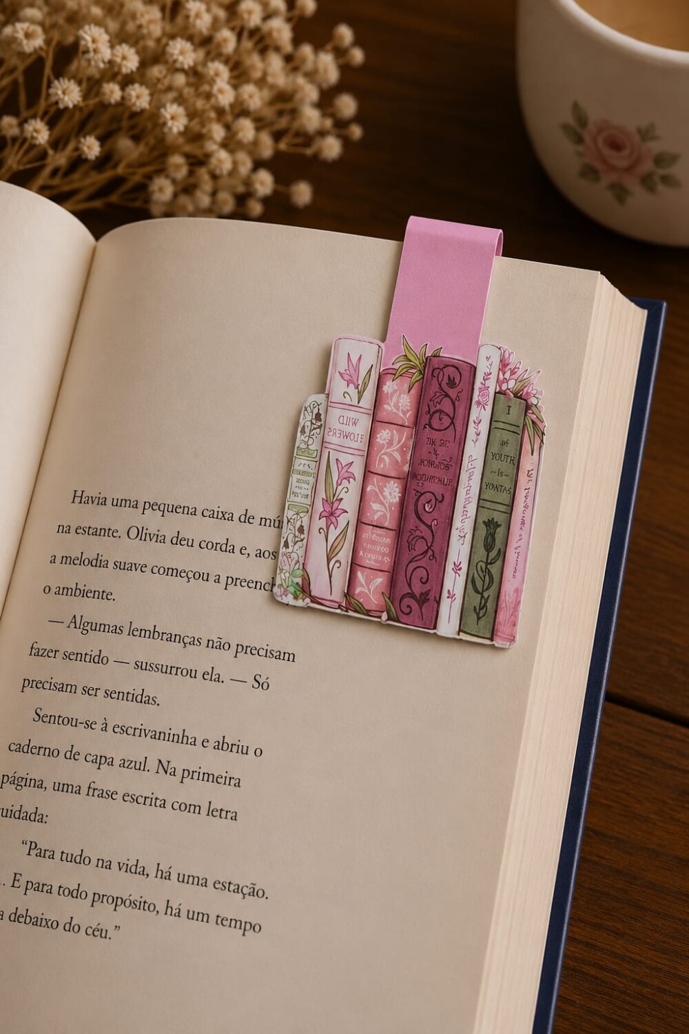 Marca Página Magnético Prateleira de Livros