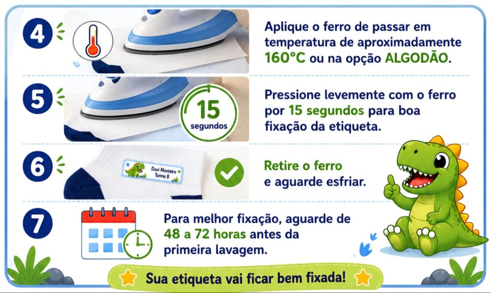 Etiqueta Termocolante para Meias