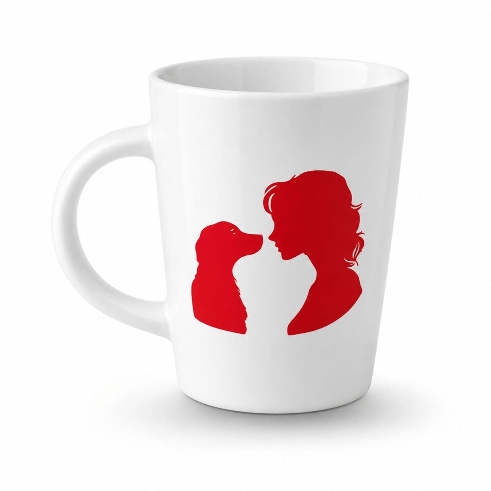 Caneca Cerâmica Mãe de Pet com Vinil | Mãe de Pet | Caneca Per