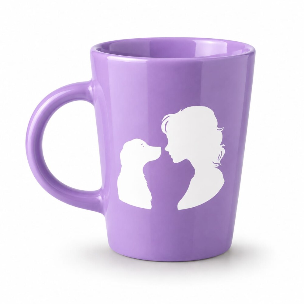 Caneca Cerâmica Mãe de Pet com Vinil | Mãe de Pet | Caneca Per