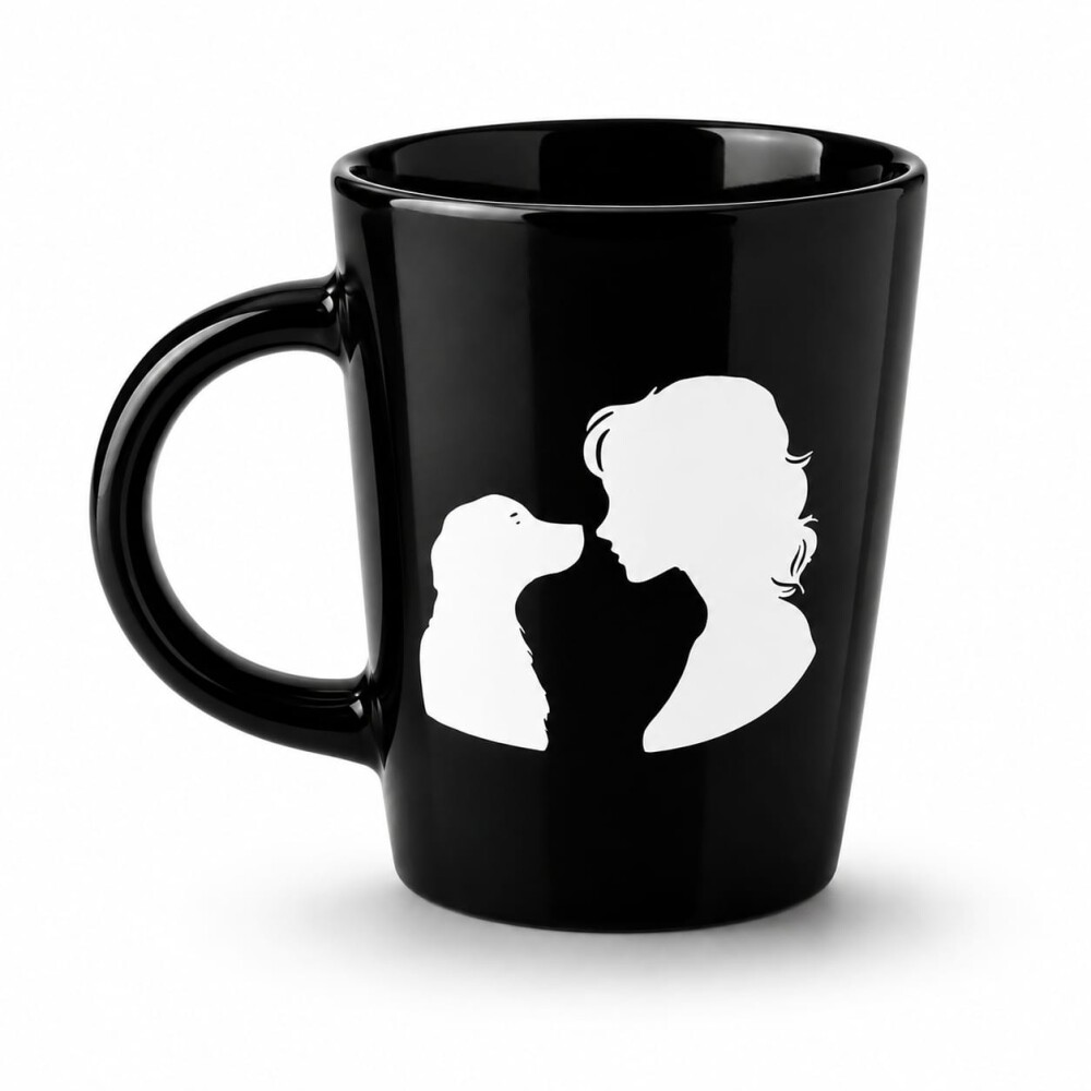 Caneca Cerâmica Mãe de Pet com Vinil | Mãe de Pet | Caneca Per