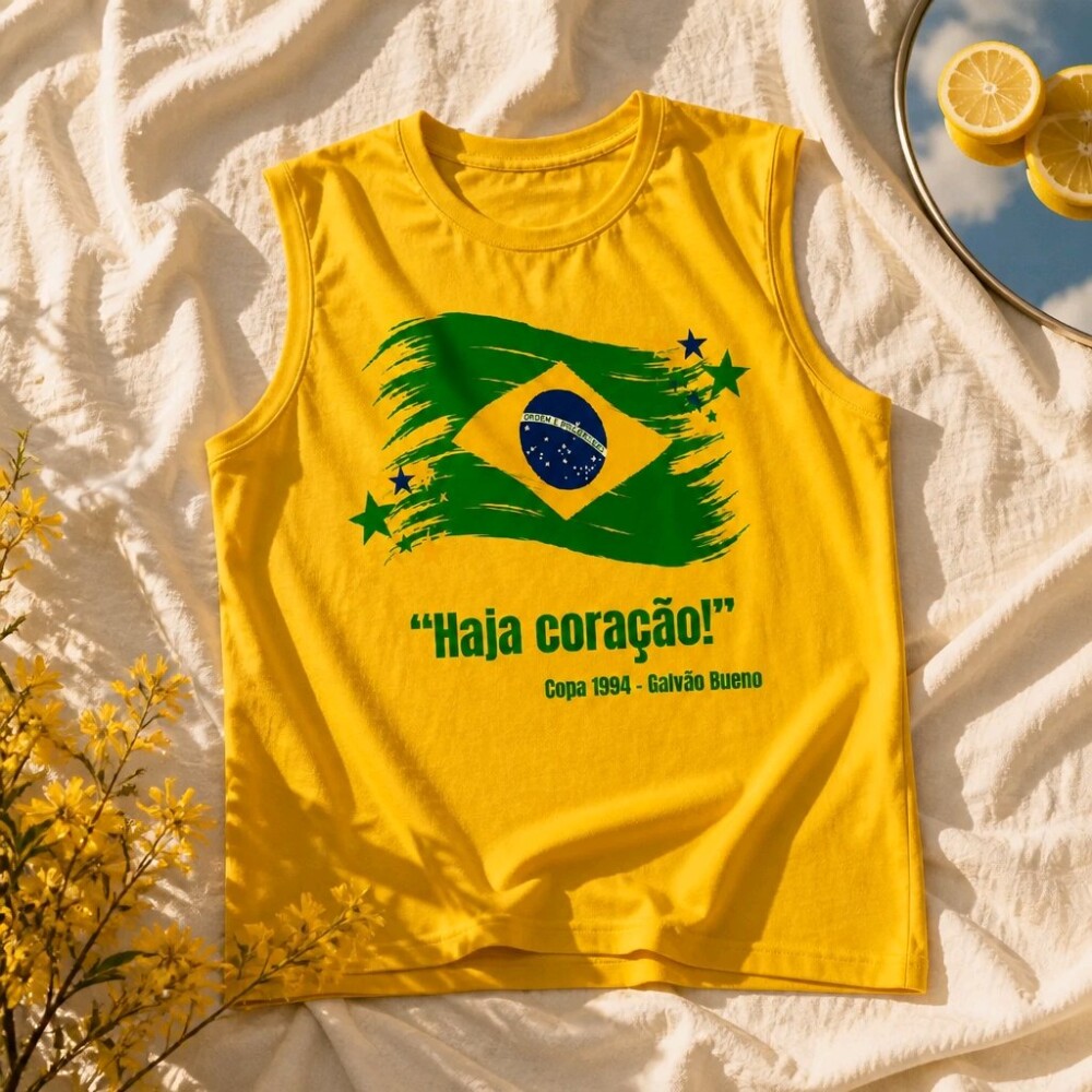 Camiseta Regata Feminina Brasil Frases de Outras Copas – Torcid