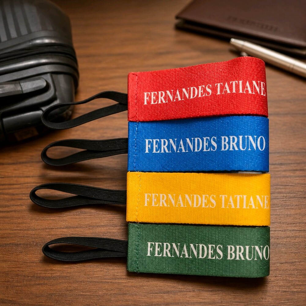 Tag de Mala Personalizada com Nome | Identificador de Bagagem par