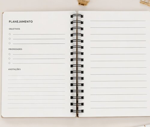 Agenda Permanente Personalizada com Capa MDF | Planner Artesanal
