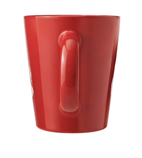 Caneca Cerâmica Vermelha Mãe de Pet com Vinil Branco