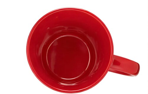 Caneca Cerâmica Vermelha Mãe de Pet com Vinil Branco