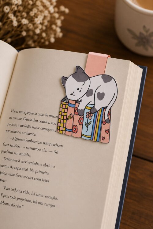 Marca Página Magnético Gatinho