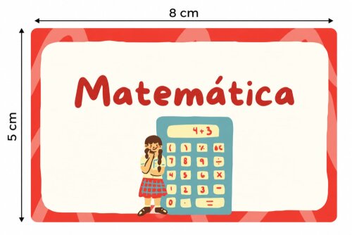 Etiquetas Escolares para Livros e Cadernos