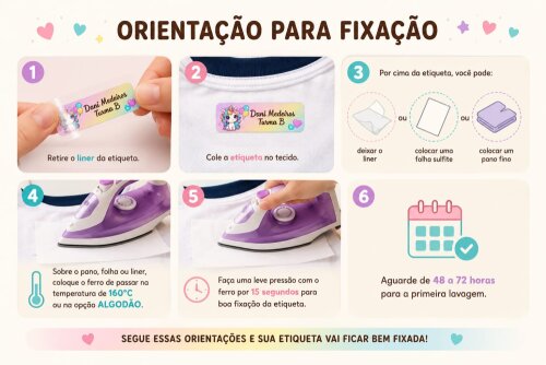 Etiqueta Termocolante para Uniformes