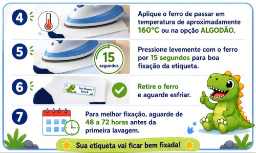 Etiqueta Termocolante para Meias