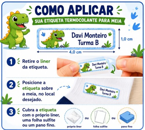 Etiqueta Termocolante para Meias