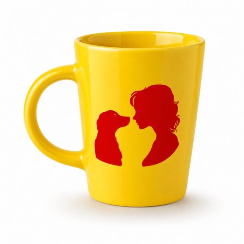 Caneca Cerâmica Mãe de Pet com Vinil | Mãe de Pet | Caneca Per