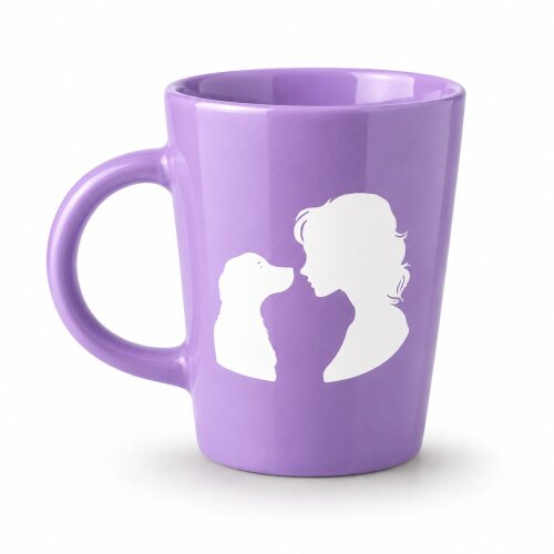 Caneca Cerâmica Mãe de Pet com Vinil | Mãe de Pet | Caneca Per